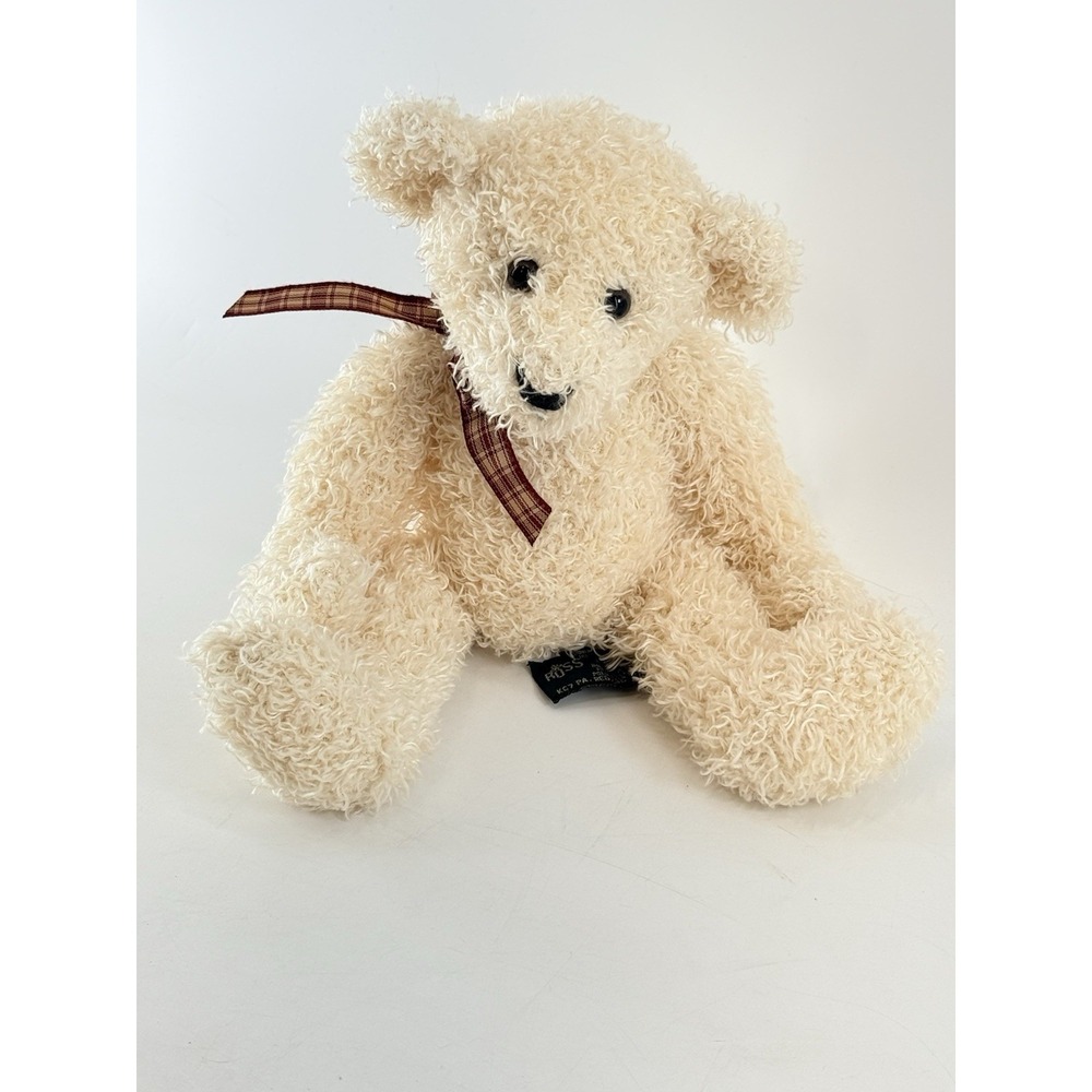 Russ Frizzly Teddy Bear Home Buddies Plush 11" Curly Fur